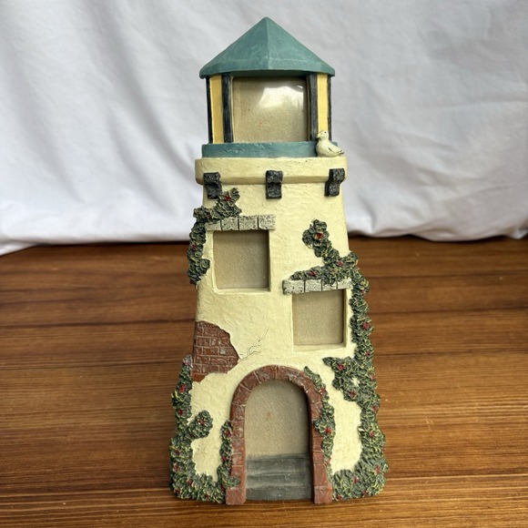 Figi Graphics Other - 1994 FIGI Graphics Lighthouse Resin Picture Frame Holds 3 Photos Nautical Decor